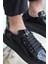 Valendo Siyah Rugan Garantili Erkek Günlük Casual Bağcıklı Tabanlı Sneaker Spor Ayakkabı VALENDO-5141 4