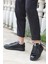 Valendo Siyah Rugan Garantili Erkek Günlük Casual Bağcıklı Tabanlı Sneaker Spor Ayakkabı VALENDO-5141 1