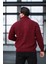 Oversize Selanik Örme Fermuarlı Erkek Hırka- Bordo 6