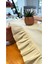 Bej Fırfırlı Runner, Kadife Dokulu 40 x 110, Koyu Gri, Dertsiz Runner 2