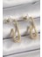 Pirinç Gold Renk Zirkon Taşlı Çengelli Iğne Model Kadın Küpe - TJ-BKP9937 Pop 1