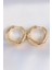 Pirinç Gold Renk Asimetrik Kıvrım Küpe - TJ-BKP8974 1