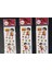 Sarı-Kırmızı 3 Lü Stickers 1