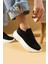 Taş Detaylı Triko Kalın Taban Kadın Sneaker 59-88-25 1