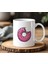 Isırık Donut Tasarımlı Beyaz Seramik Baskılı Kupa Bardak 330 ml 1