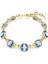 5692482 Swarovski Kolye Chroma Tennis Necklace, Cushion Cut, Blue, Gold-Tone Plated 1