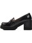 Siyah Rugan Topuklu Kadın Casual Ayakkabı 572401 Z 2