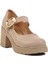 Bej Topuklu Kadın Casual Ayakkabı 572403 Z 3