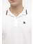 A10153338608010 4m M-Bsc Polo 12BS45 4fx Beyaz Erkek Polo T-Shırt 4