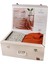 Çift Kişilik Trıkolu Battanıyelı Set Stampıno Terracotta - Nevresım 5