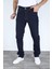 Erkek Regular Fit Rahat Kesim Denim Koyu Mavi Jeans 3