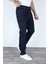 Erkek Regular Fit Rahat Kesim Denim Koyu Mavi Jeans 5