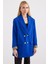 0704 Düğme Detaylı Blazer Ceket - Saks 1