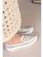 Garazi Kalın Taban Loafer Gümüş 3