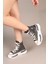 Joyful Taş Aksesuarlı Bilekli Kot Sneakers Siyah 5
