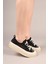 Luxora Lastik Bağcıklı Dantel Sneakers Siyah 3