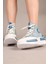 JOYFUL Taş Aksesuarlı Bilekli Kot Sneakers MAVİ 7