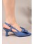 Emma Fiyonklu Stiletto Saks Mavisi 3