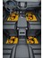 Modern Dijital Baskı Sarı Fiat Abarth Logo Universal Araba Paspası, Oto Paspas 2