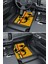 Modern Dijital Baskı Sarı Fiat Abarth Logo Universal Araba Paspası, Oto Paspas 3