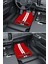 Modern Dijital Baskı Kırmızı Beyaz Car Universal Araba Paspası, Oto Paspas 3