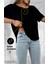 Kişiye Özel Bisiklet Yaka Siyah Basic Tshirt " Runik Harfini Seç " 1