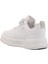Beyaz Gümüş Cırtlı Unisex Çocuk Spor Ayakkabı 1603 B 4