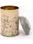 Flora Yellow Desenli Yuvarlak Metal Saklama Kabı, 10,5 x 15 Cm, 1,1 Lt 3