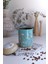 Flora Blue Desenli Yuvarlak Metal Saklama Kabı, 9 x 11 Cm, 0,6 Lt 1