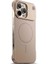 Apple iPhone 16 Pro Max Uyumlu Kılıf Zebana Elite Titan Metal Kılıf (Kablosuz Şarj Destekli) Desert Titanyum 2