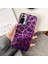 Xiaomi Redmi Note 10 Pro Uyumlu Kılıf Zebana Luxe Leopard Silikon Kılıf Mor 1