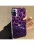Xiaomi Redmi Note 10 Pro Uyumlu Kılıf Zebana Luxe Leopard Silikon Kılıf Mor 3