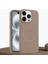 Apple iPhone 14 Pro Uyumlu Kılıf Zebana Liquid Soft Silikon Kılıf (Kablosuz Şarj Destekli) Desert Titanyum 1