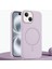Apple iPhone 13 Uyumlu Kılıf Zebana Liquid Soft Silikon Kılıf (Kablosuz Şarj Destekli) Lila 1