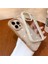 Apple iPhone 12 Uyumlu Kılıf Zebana Bling Diamond Silikon Kılıf Desert Titanyum 3