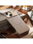 Apple iPhone 15 Uyumlu Kılıf Zebana Elite Titan Metal Kılıf (Kablosuz Şarj Destekli) Desert Titanyum 1