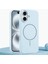 Apple iPhone 16 Plus Uyumlu Kılıf Zebana Liquid Soft Silikon Kılıf (Kablosuz Şarj Destekli) Açık Mavi 1