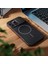 Apple iPhone 14 Pro Max Uyumlu Kılıf Zebana Elite Titan Metal Kılıf (Kablosuz Şarj Destekli) Siyah 3