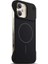 Apple iPhone 12 Uyumlu Kılıf Zebana Elite Titan Metal Kılıf (Kablosuz Şarj Destekli) Siyah 2