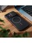 Apple iPhone 12 Uyumlu Kılıf Zebana Elite Titan Metal Kılıf (Kablosuz Şarj Destekli) Siyah 3