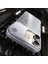 Apple iPhone 16 Uyumlu Kılıf Zebana Elite Titan Metal Kılıf (Kablosuz Şarj Destekli) Gri 4