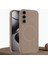 Samsung Galaxy S23 Uyumlu Kılıf Zebana Liquid Soft Silikon Kılıf (Kablosuz Şarj Destekli) Desert Titanyum 1