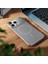 Apple iPhone 15 Pro Max Uyumlu Kılıf Zebana Elite Titan Metal Kılıf (Kablosuz Şarj Destekli) Gri 3