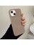 Apple iPhone 15 Plus Uyumlu Kılıf Zebana Liquid Soft Silikon Kılıf (Kablosuz Şarj Destekli) Desert Titanyum 3