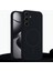 Samsung Galaxy S24 Fe Uyumlu Kılıf Zebana Liquid Soft Silikon Kılıf (Kablosuz Şarj Destekli) Siyah 1