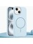 Apple iPhone 14 Uyumlu Kılıf Zebana Liquid Soft Silikon Kılıf (Kablosuz Şarj Destekli) Açık Mavi 1