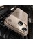 Apple iPhone 15 Plus Uyumlu Kılıf Zebana Elite Titan Metal Kılıf (Kablosuz Şarj Destekli) Desert Titanyum 4