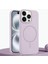Apple iPhone 14 Pro Max Uyumlu Kılıf Zebana Liquid Soft Silikon Kılıf (Kablosuz Şarj Destekli) Lila 1