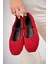 Yeni Sezon Tedy Kumaş Lastik Detaylı Düz Taban Kadın Babet Panduf Ev Ayakkabısı 4
