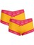Kadın Pamuklu 2li Boxer Sarı 40265 1